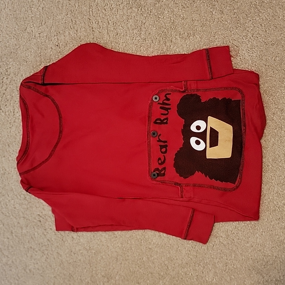Bear bum one piece pajamas